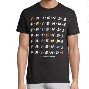 FRIENDS/ WORD SEARCH MENS AND BIG MENS GRAPHIC TEE/ Lg 44-42